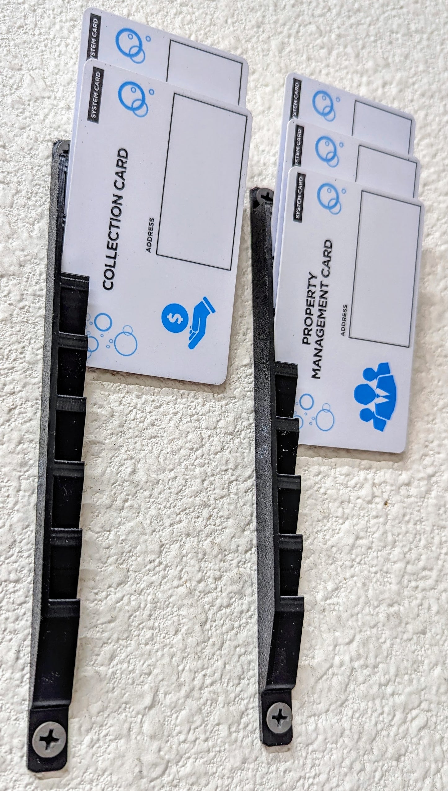 Wall Mounted Card Holders 2 Pack